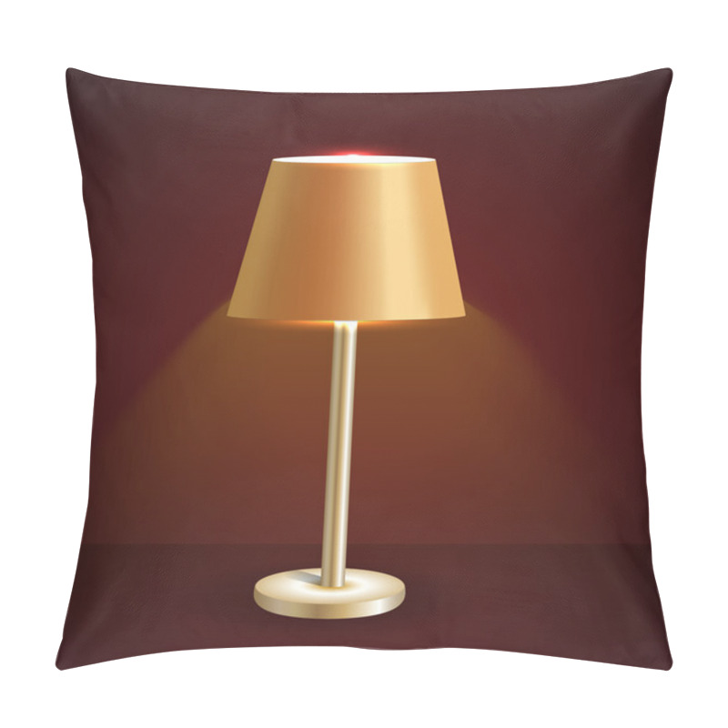 Personality  Vector Table Lamp. Vector Illustration. Pillow Covers