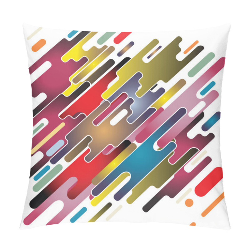 Personality  Modern Style Abstraction With Composition Made Of Various Rounde Pillow Covers