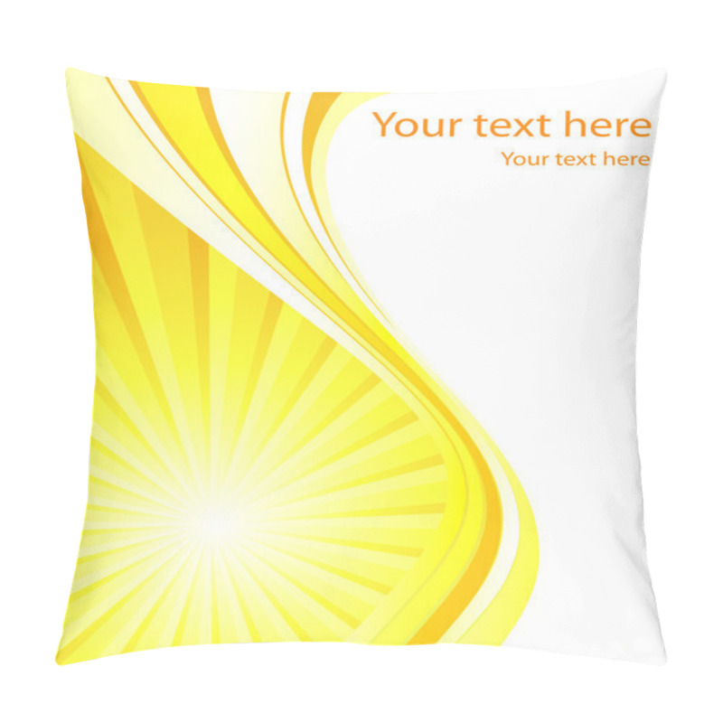 Personality  Stylized Sun Background Vector Template Pillow Covers