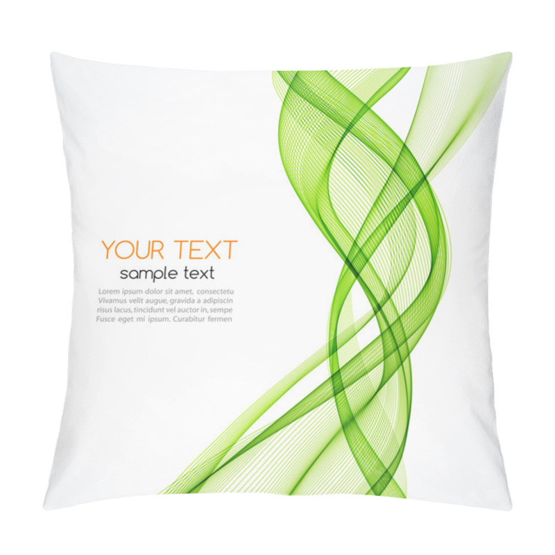 Personality  Abstract Curved Lines Background. Template Brochure Design Pillow Covers