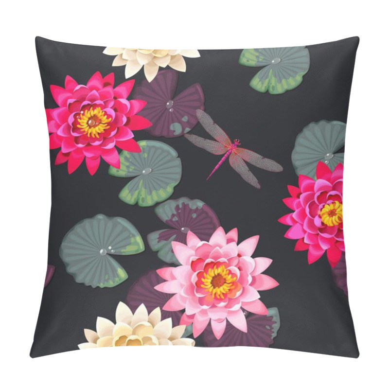 Personality  Seamles Lotus Flowers  Pillow Covers