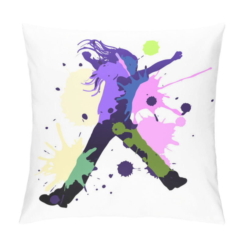 Personality  Splash Dance Pillow Covers