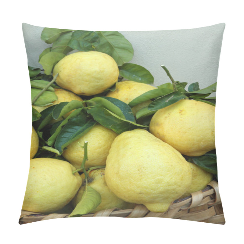 Personality  Basket Of Fresh Lemons Pillow Covers