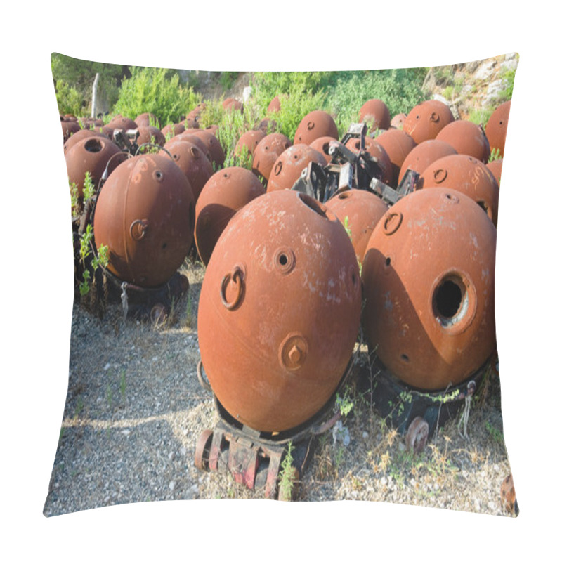 Personality  Rusty Naval Mines Pillow Covers