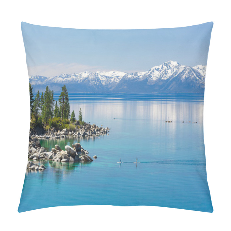 Personality  Paddle Boarding Lake Tahoe Pillow Covers