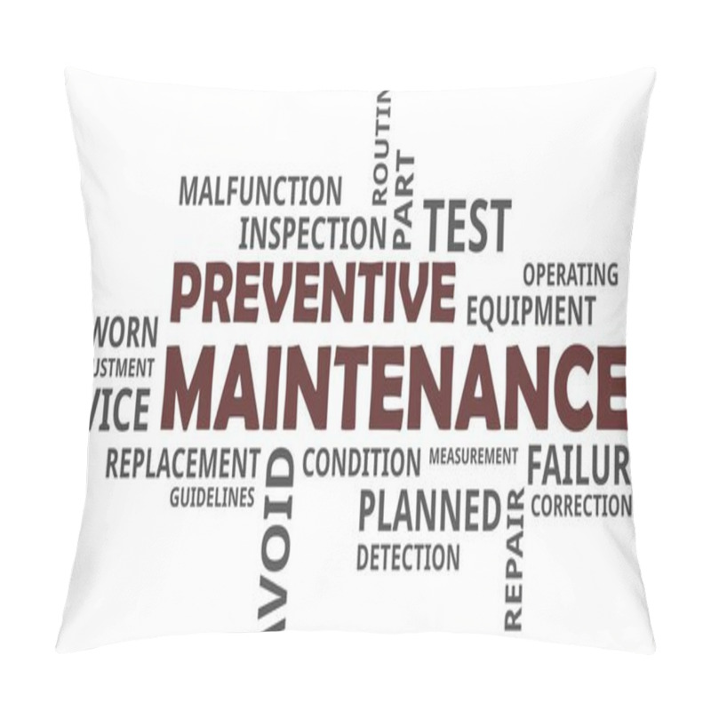 Personality  Word Cloud - Preventive Maintenance Pillow Covers