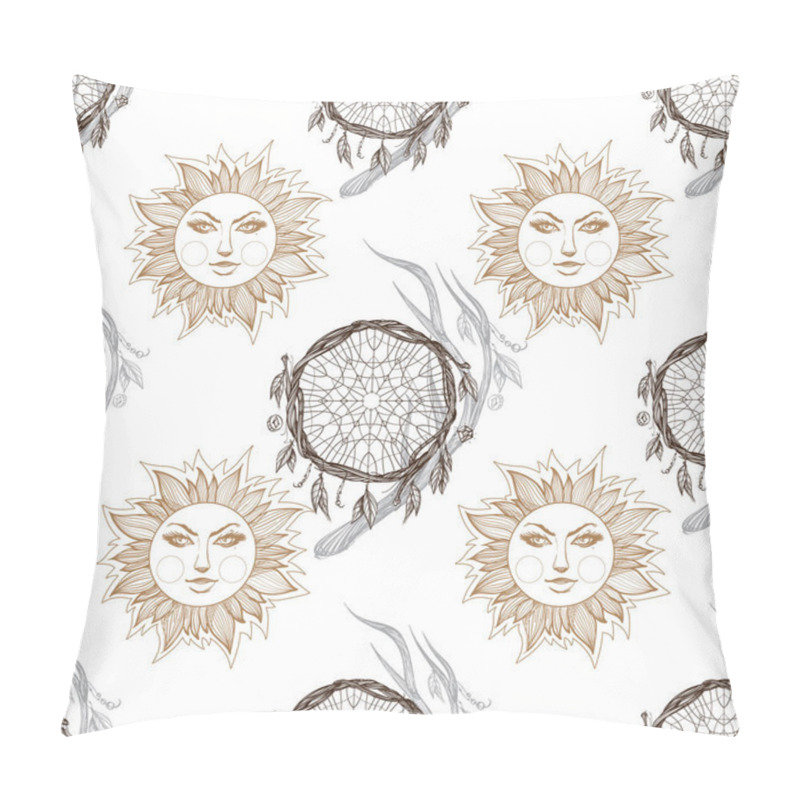 Personality  Pattern Of A Stylized Sun  Pillow Covers