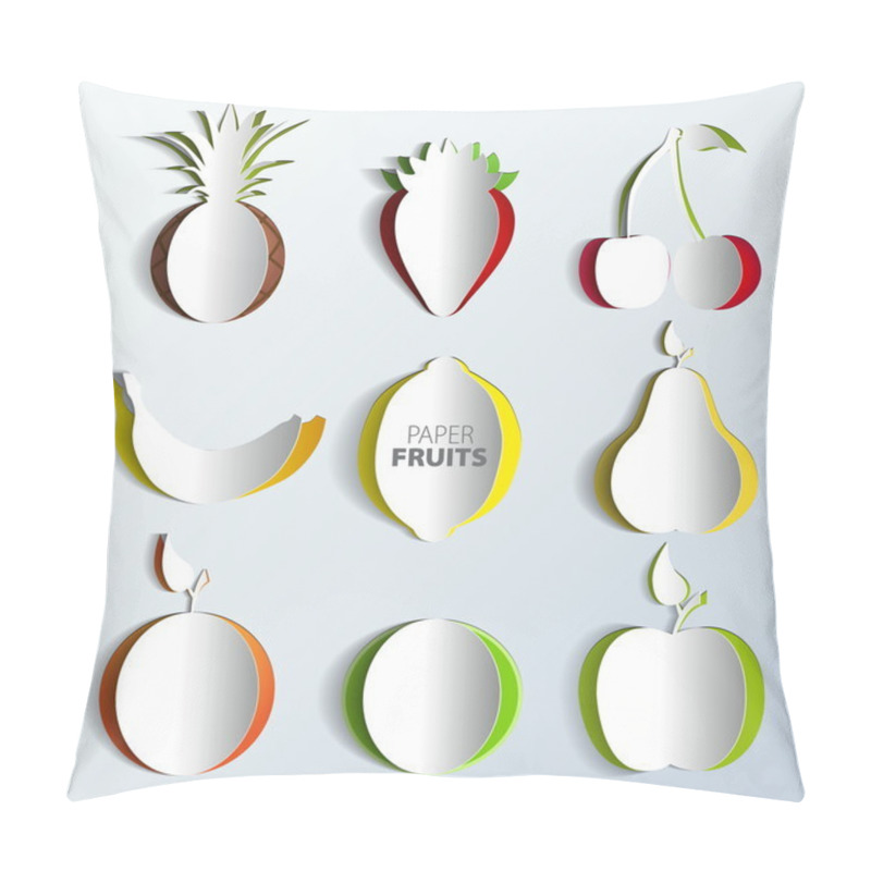 Personality  Paper Fruit Set Pillow Covers