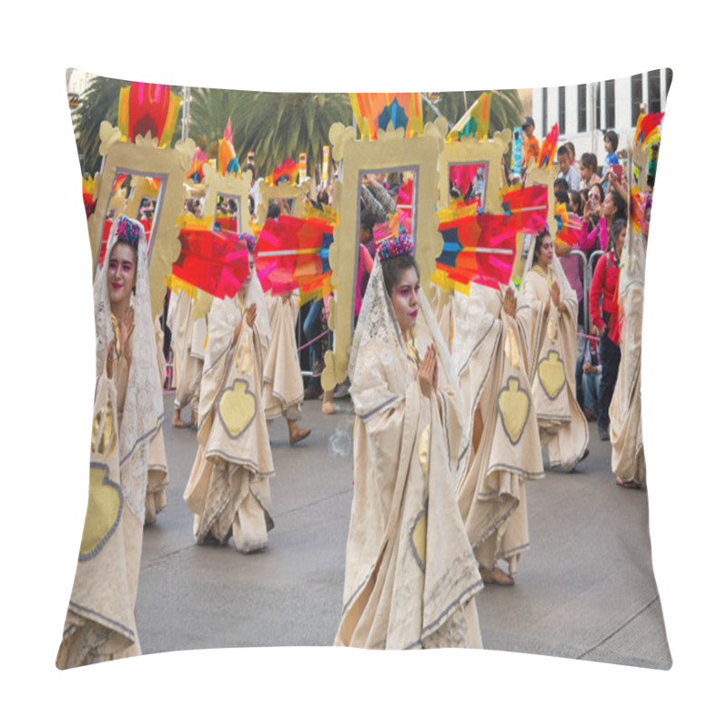 Personality  Day Of The Dead Parade In Mexico City. Pillow Covers