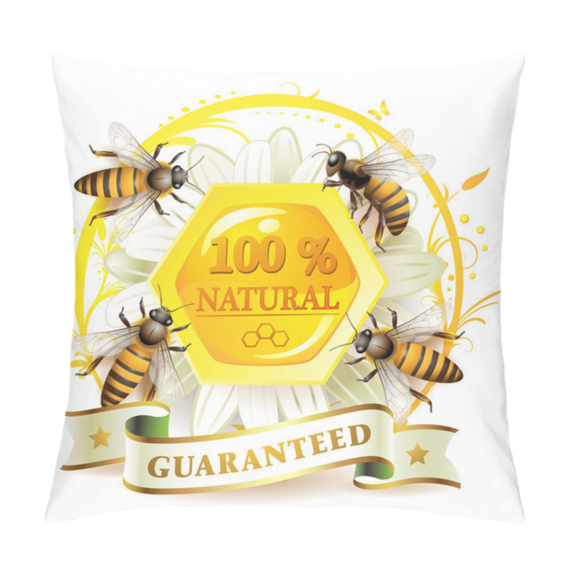 Personality  Bees And Honeycombs Pillow Covers