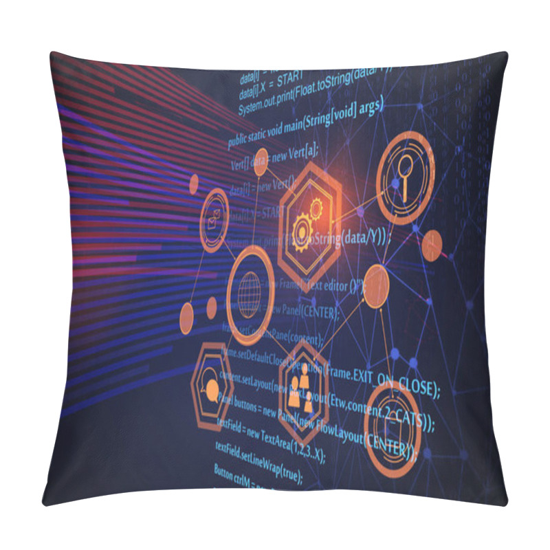 Personality  Futuristic HTML Background  Pillow Covers