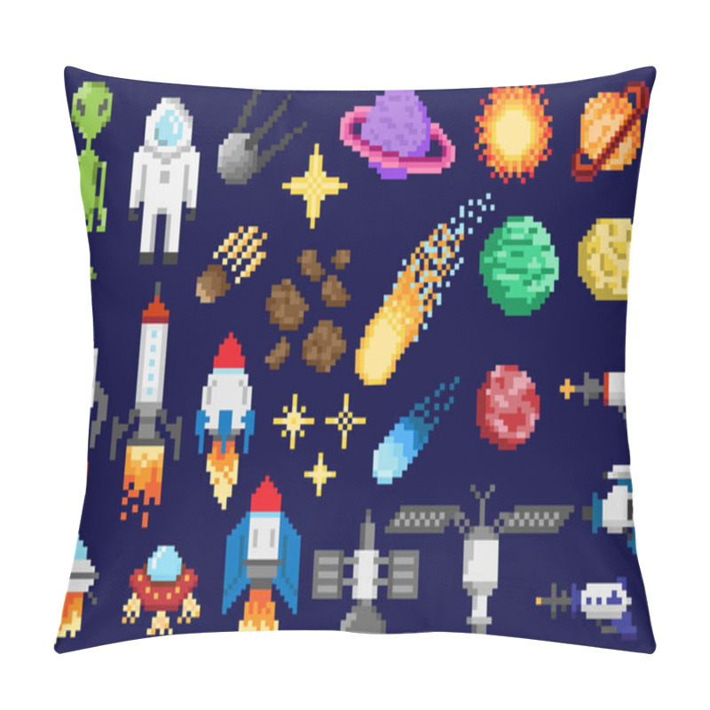 Personality  Space Ships, Planets, Satellites Pillow Covers