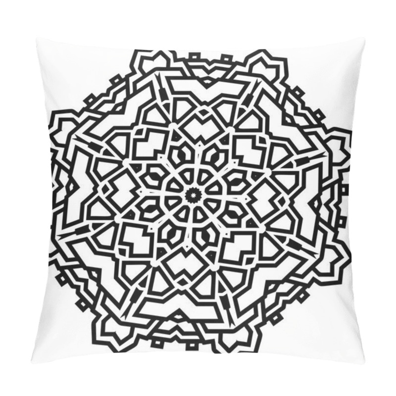 Personality  Indian Mehndi Vector Decorative Mandala Pattern And Repeated Flowers Symbols, Perfect For Coloring Books, Tattoos And Phone Covers, And Products Packaging. Also Helpful In Yoga And Meditation And Greeting Card, Christmas And Wedding Celebration Pillow Covers