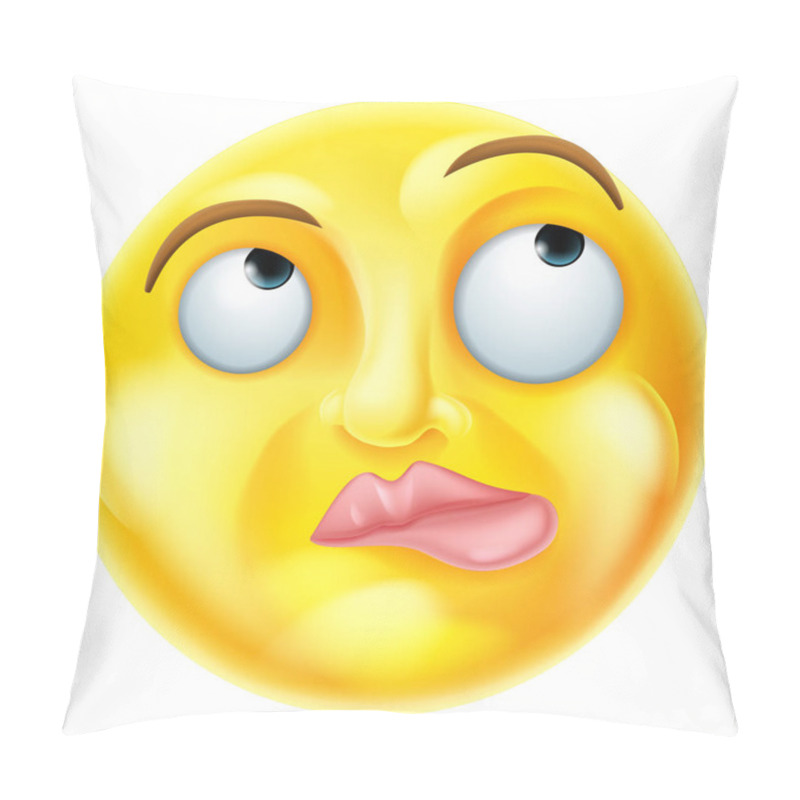 Personality  Thinking Emoji Emoticon Pillow Covers