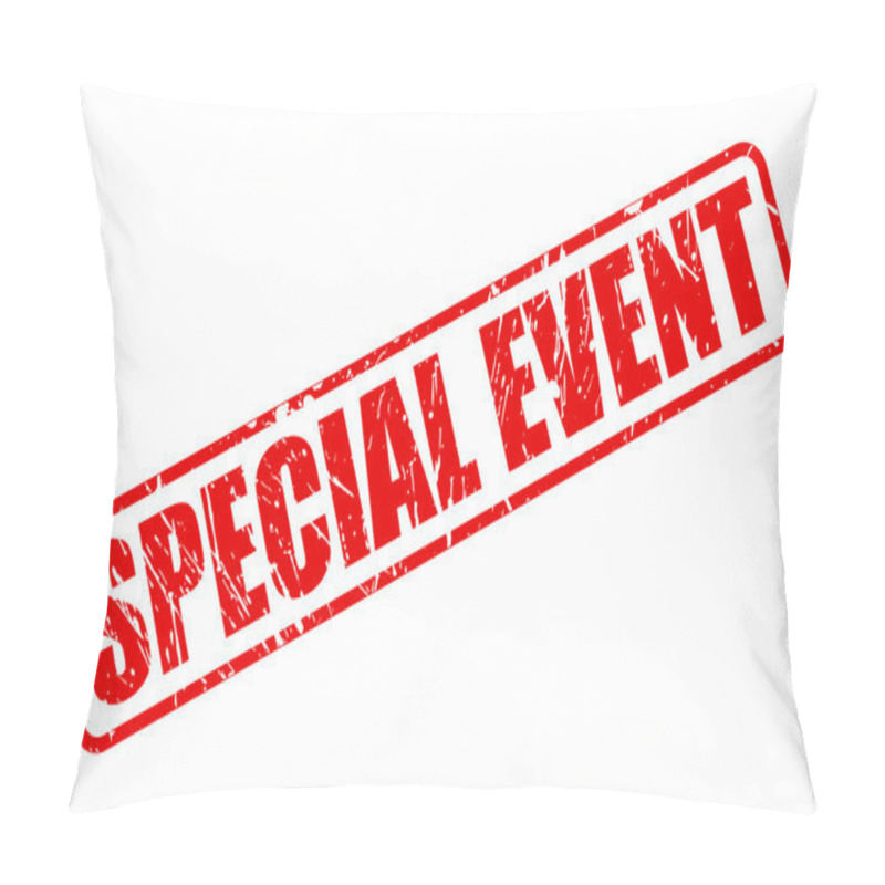 Personality  SPECIAL EVENT Red Stamp Text Pillow Covers