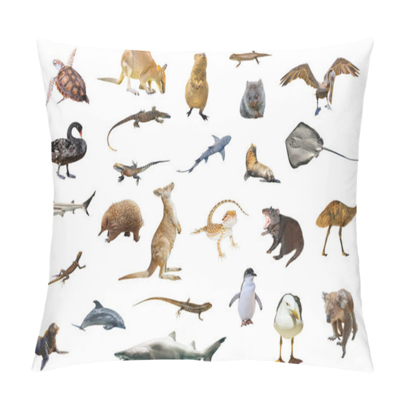 Personality  Australian Animals Isolated Pillow Covers