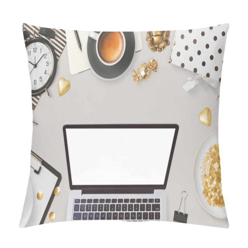 Personality  Laptop And Feminine Glamour Business Objects Pillow Covers