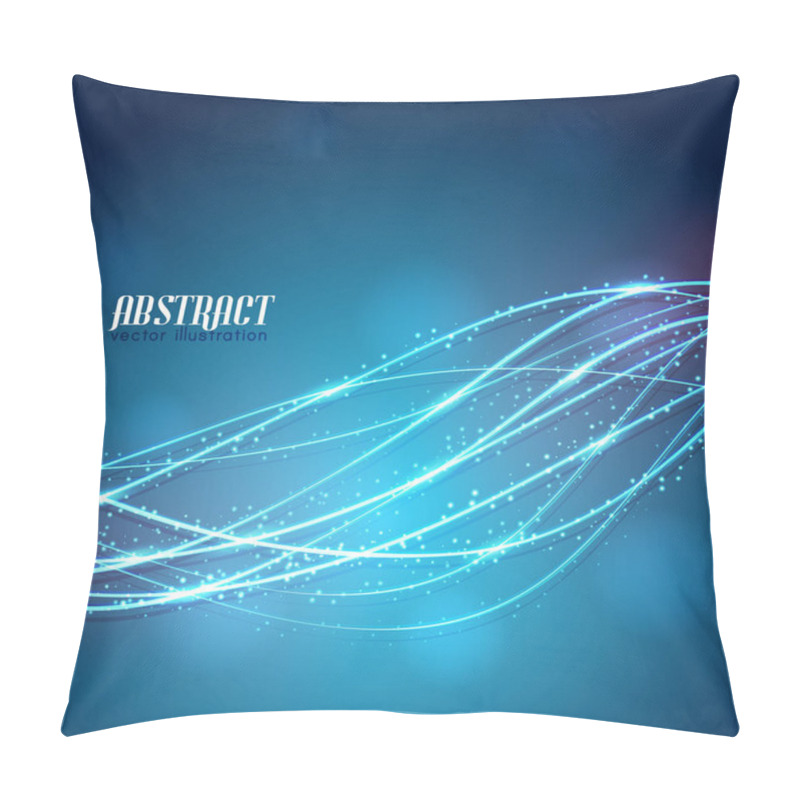 Personality  Glowing Lines Abstract Illustration Pillow Covers