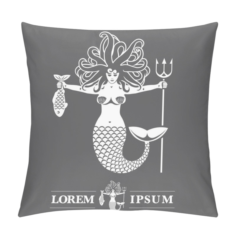 Personality  Mermaid_white Pillow Covers