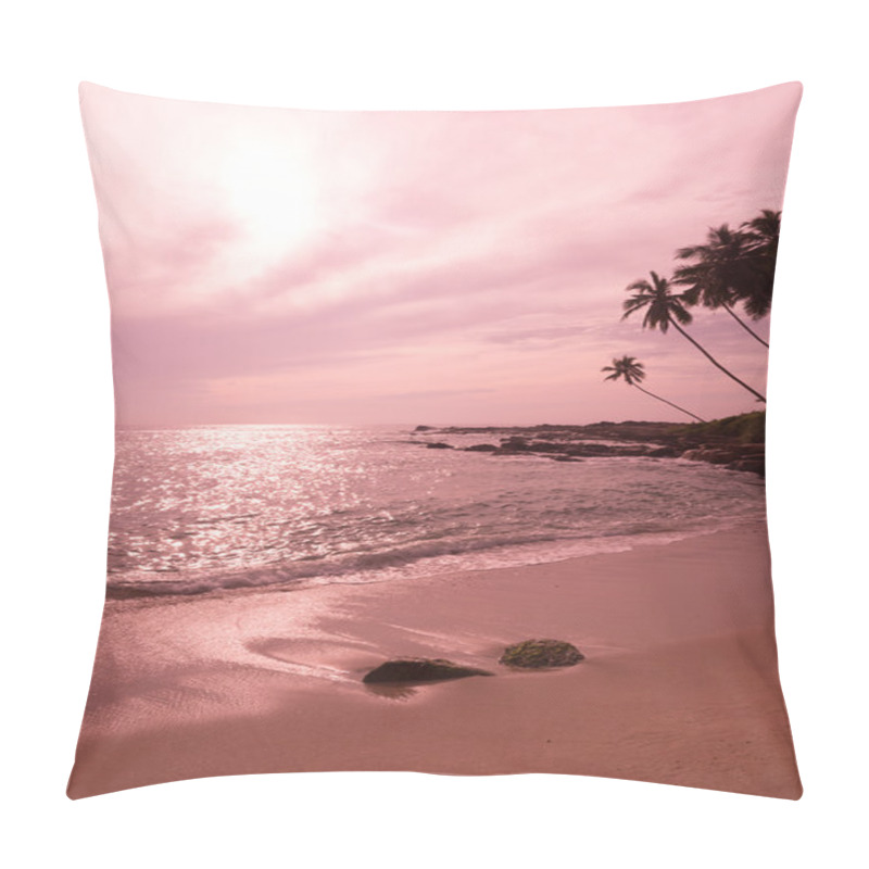 Personality  Tropical Pink Landscape Pillow Covers