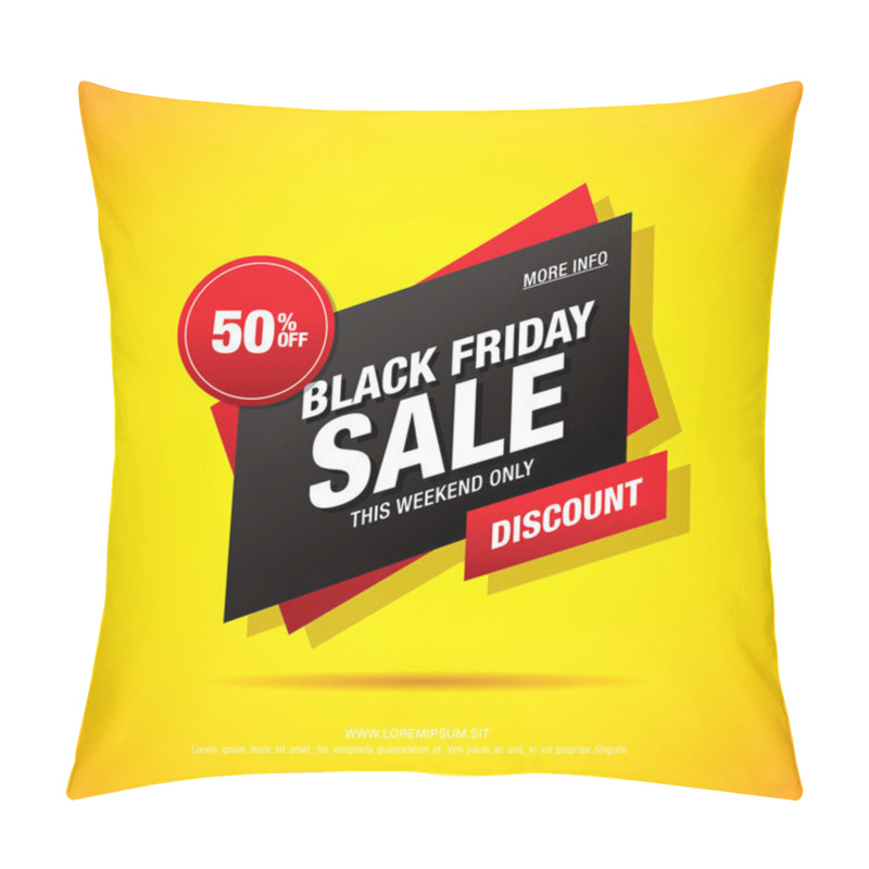 Personality  Black Friday  Sale Banner Pillow Covers