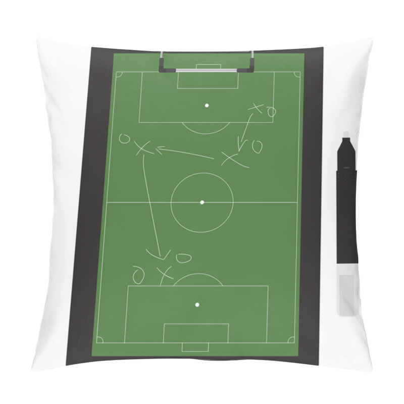 Personality  Soccer Tactic Raster Pillow Covers