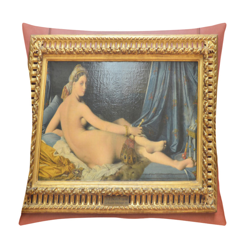 Personality  Paris, France - May 13, 2015: Grande Odalisque, Is An Oil Painting Pillow Covers