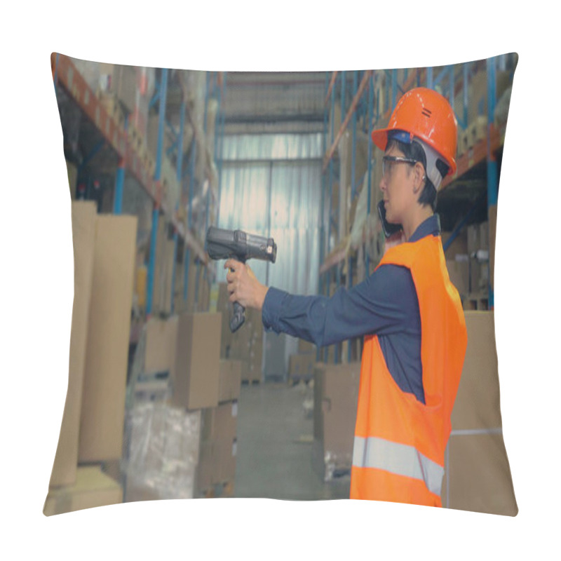 Personality  Female Check Goods For Delivery. Pillow Covers