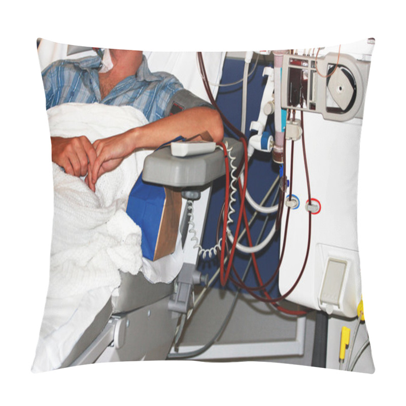 Personality  Young Man On Dialysis Pillow Covers