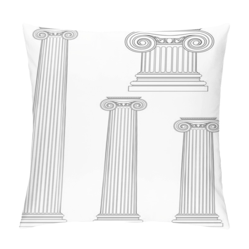 Personality  Set Of Ionic Column Pillow Covers