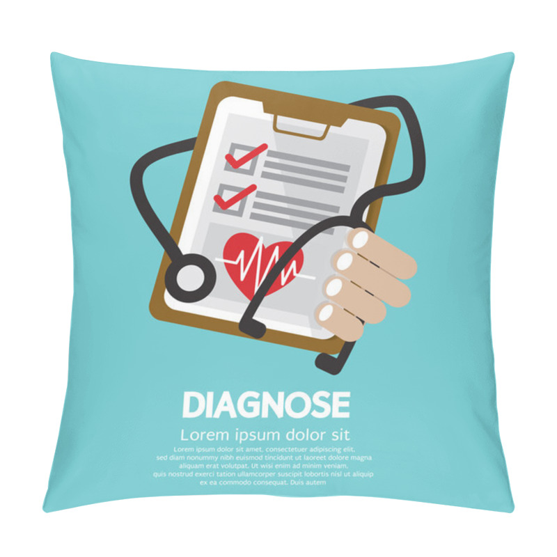 Personality  Diagnosis Vector Illustration Pillow Covers