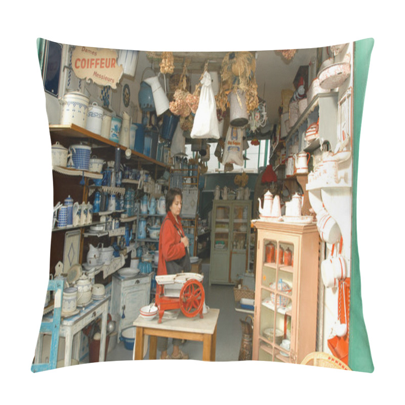 Personality  Market Of Clignancourt At Paris Pillow Covers