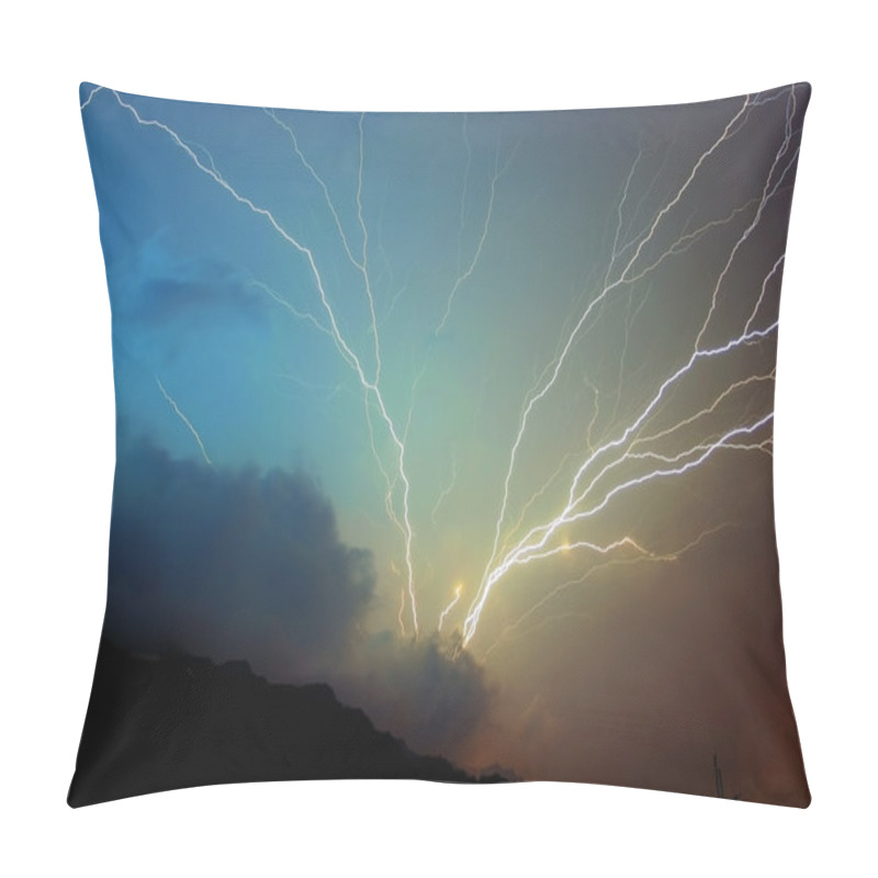 Personality  Storm Lightning Strikes Pillow Covers