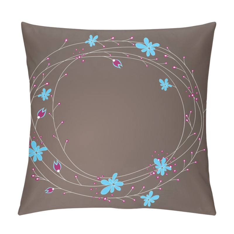 Personality  Abstract Background With Flowers . Pillow Covers