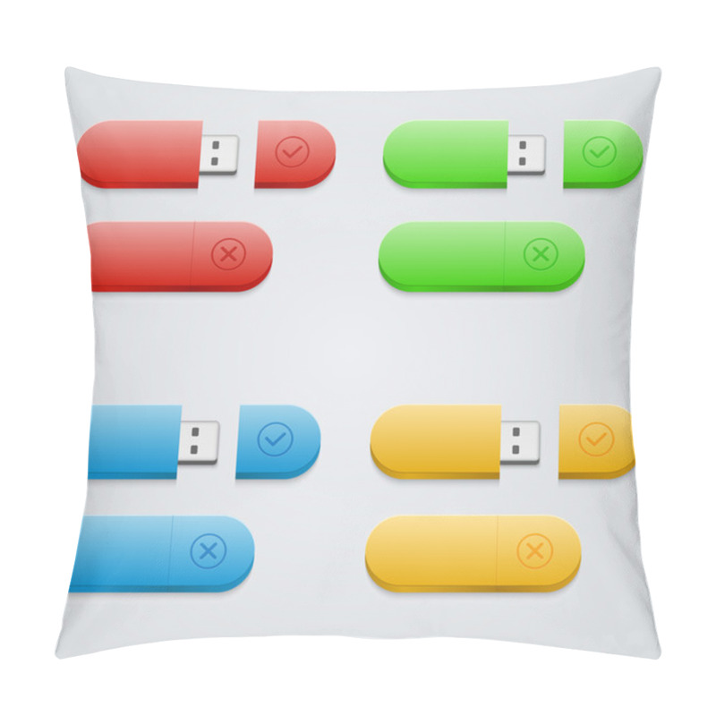 Personality  Universal Flash Drive  Vector Illustration  Pillow Covers