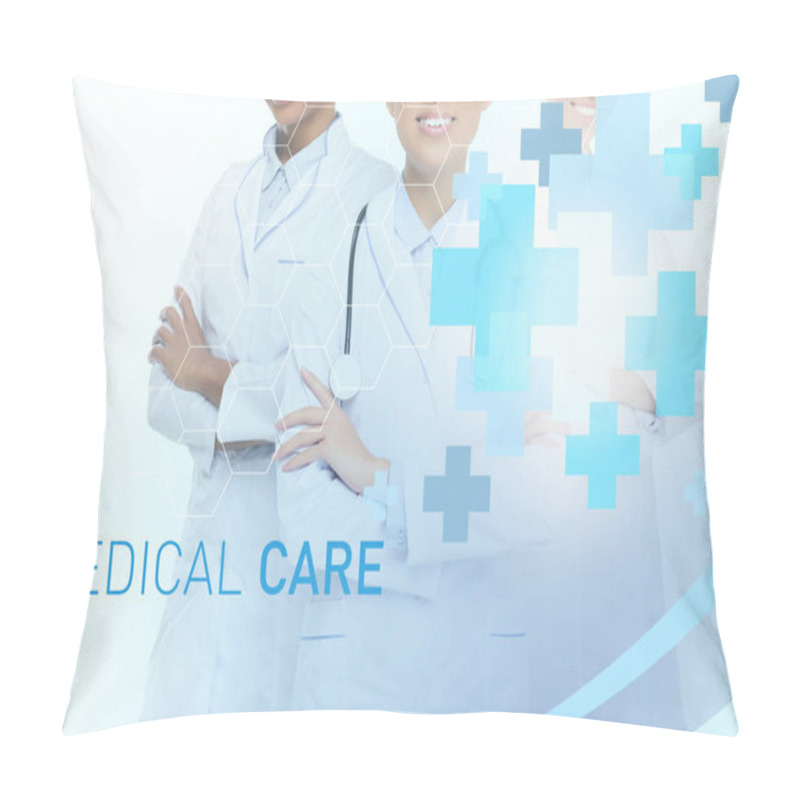 Personality  Female Doctors With Crossed Arms Pillow Covers