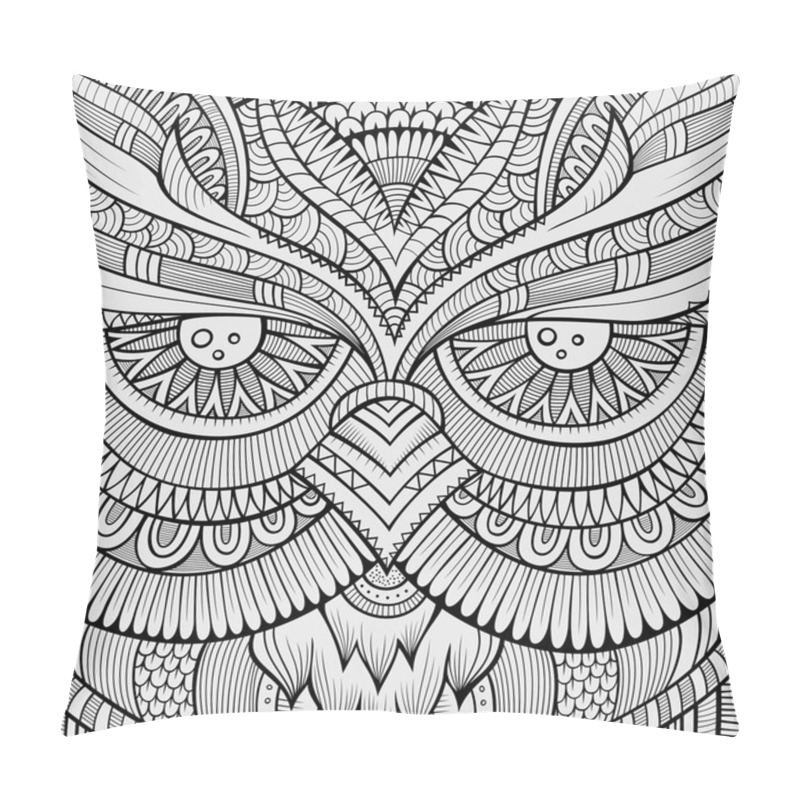 Personality  Decorative Ornamental Owl Background Pillow Covers