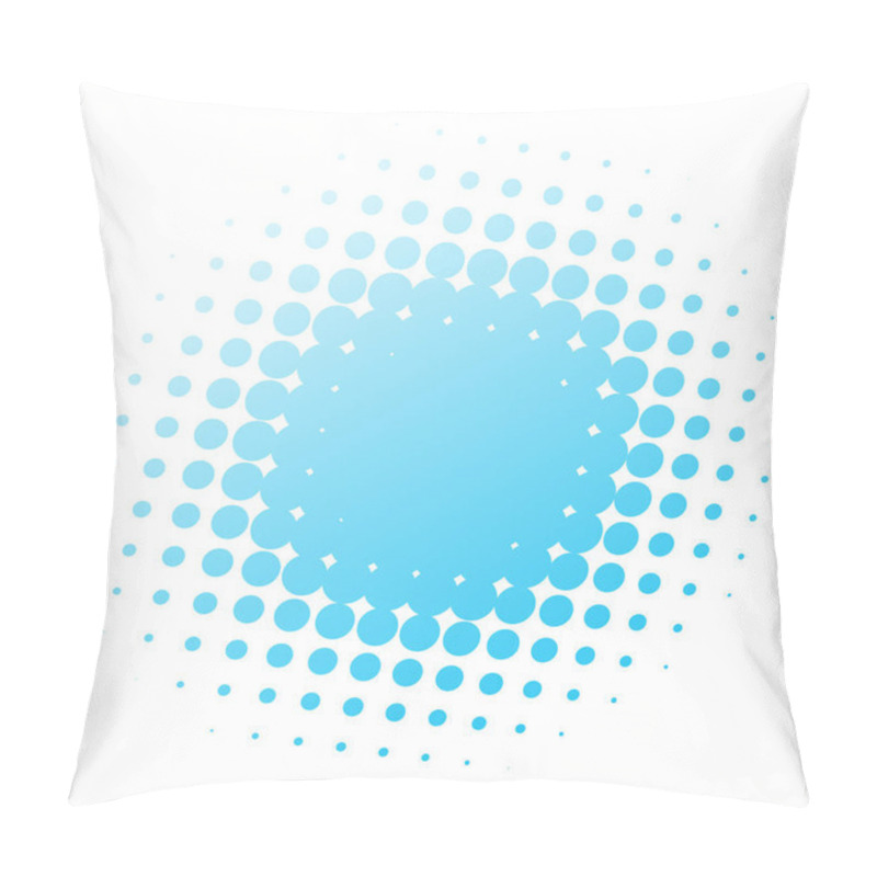 Personality  Colorful Halftone Vector Pattern, Texture In 3d Perspective. Circles, Dots, Screentone Illustration. Freckle, Stipple-stippling, Speckles Illustration. Pointillist Vector Art Pillow Covers