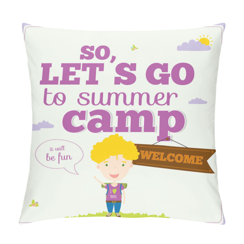 Personality  Lets Go Camp Pillow Covers