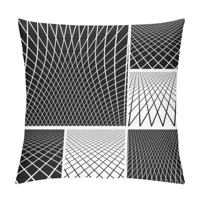 Personality  Lines Latticed Patterns Set. Pillow Covers