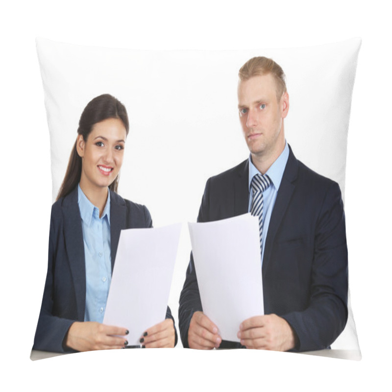 Personality  TV Anchors Training For Telling News Pillow Covers