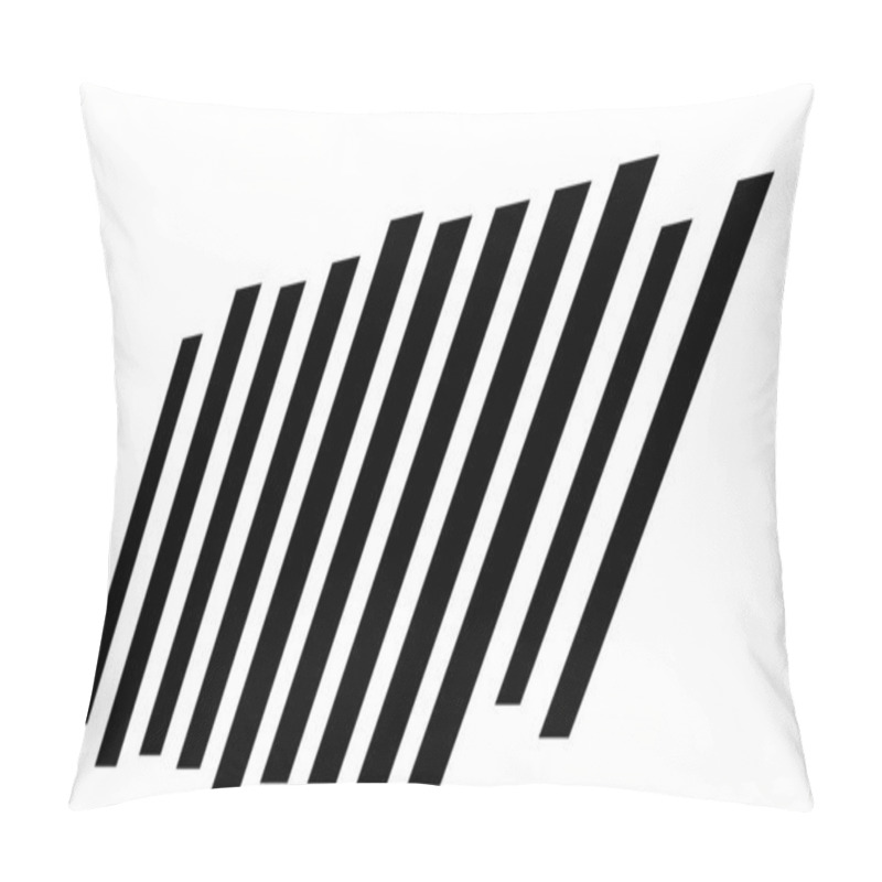 Personality  3D Lines In Perspective, Angled, Slanting, Oblique And Diagonal Lines, Stripes Vector Design Element - Stock Vector Illustration, Clip-art Graphics Pillow Covers