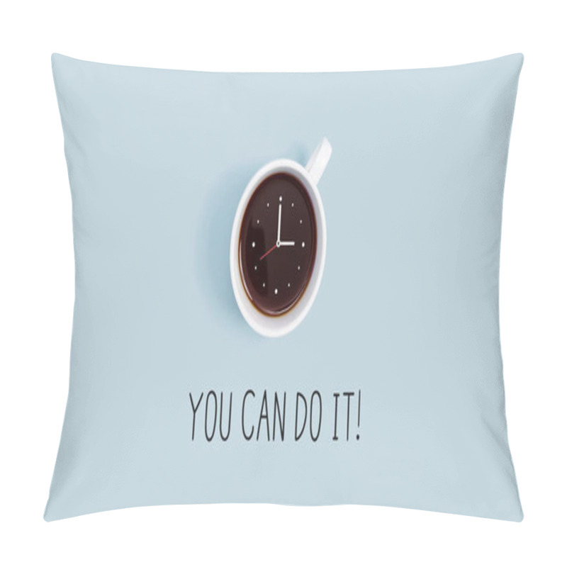 Personality  Coffee Cup With Clock Pillow Covers