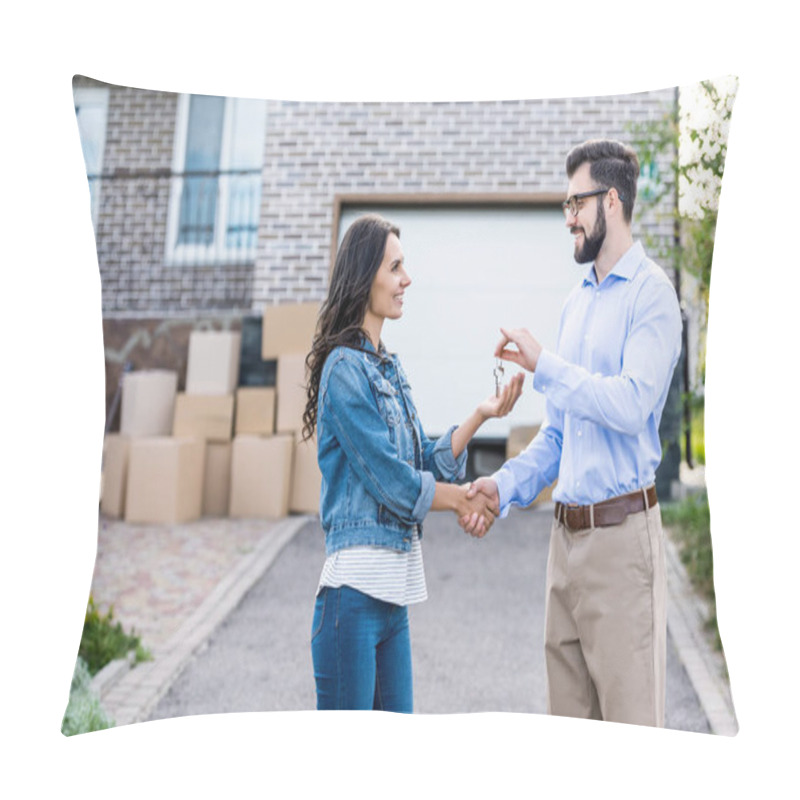 Personality  Woman Buying New House Pillow Covers