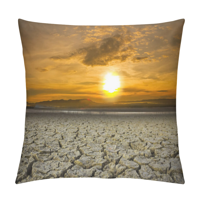 Personality  Land Soil Dry Mountain Sunset. Pillow Covers