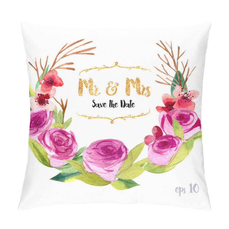 Personality  Collection Of Painted Flowers Pillow Covers