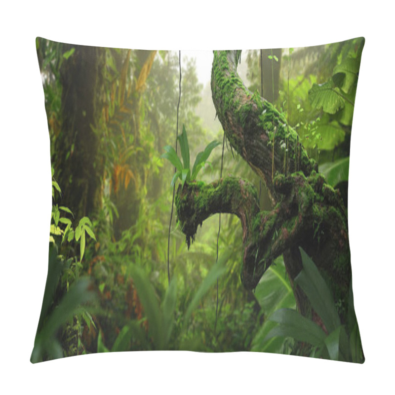 Personality  Tropical Rainforest With Big Trees Pillow Covers