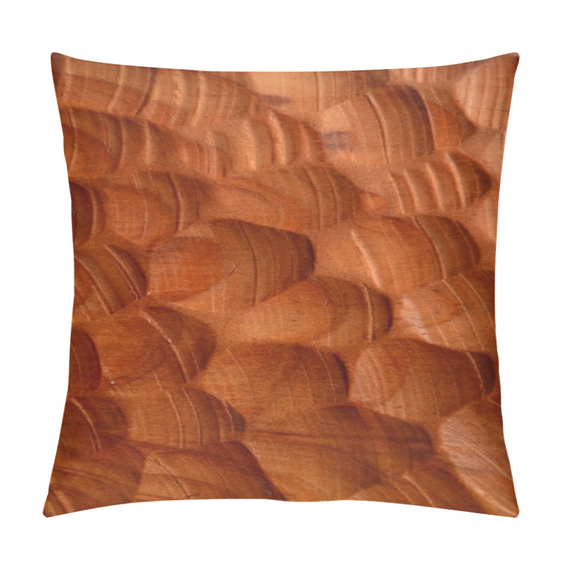 Personality  Background Of Carved Wood Pillow Covers