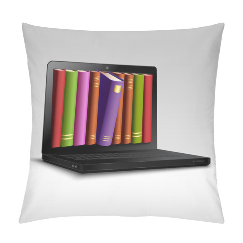 Personality  Digital Library Concept Pillow Covers