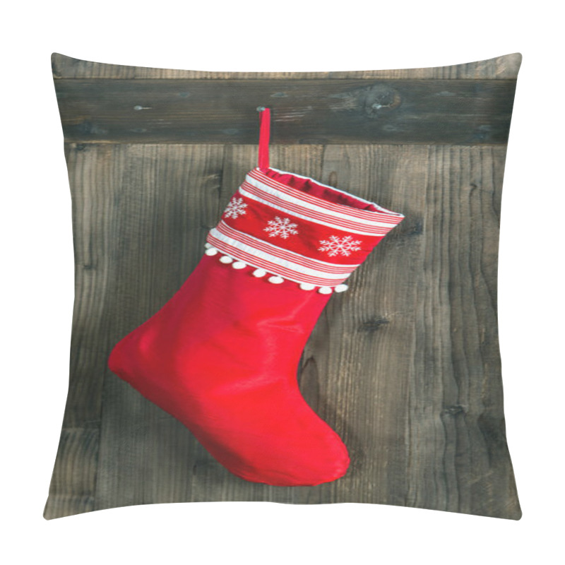 Personality  Red Sock For Santa Gifts. Christmas Stocking Pillow Covers